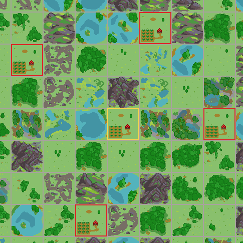 Screenshot of the map