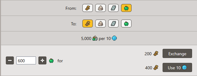 The new interface for exchanging resources